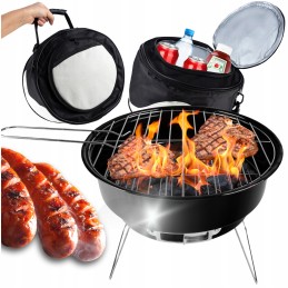 Sodo grilis nešiojamas anglis nešiojamas grilis mažas krepšys stovyklavimui