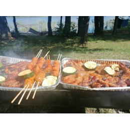 ✅ Nešiojama sodo sulankstoma anglis turistinė kepsninė 60 x 22 cm