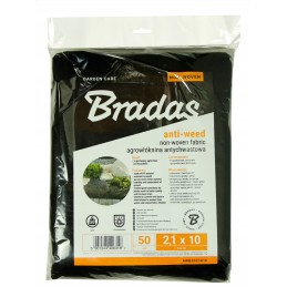 Agrotekstilės mulčiavimas nuo piktžolių, juodas, 2,1x10m, 50g