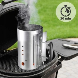 Grilio kaminas anglies briketų ugniai židinyje uždegti xxl 305 x 190 mm