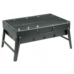 Didelė, sulankstoma, turistinė sodo anglių kepsninė