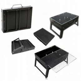 Didelė, sulankstoma, turistinė sodo anglių kepsninė