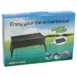 Didelė, sulankstoma, turistinė sodo anglių kepsninė