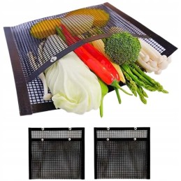 Tefloninis grilio maišelis, karščiui atsparus tinklelis, 2 vnt