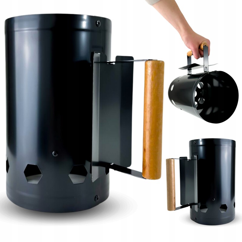 ✅ kamino starteris griliui uždegti anglies briketais rūkykloje, 27cm