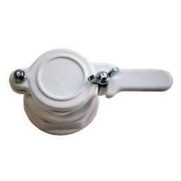 6/4' plastikinis vožtuvas su dangteliu medaus kibirams