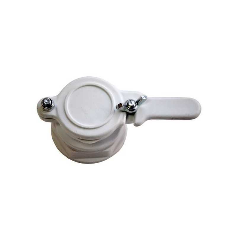 6/4' plastikinis vožtuvas su dangteliu medaus kibirams