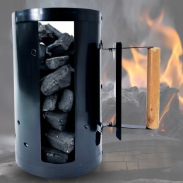 ✅ kamino starteris griliui uždegti anglies briketais rūkykloje, 27cm