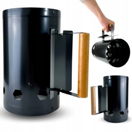 ✅ kamino starteris griliui uždegti anglies briketais rūkykloje, 27cm