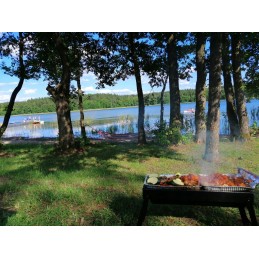 Didelė, nešiojama, sulankstoma, turistinė sodo anglių kepsninė