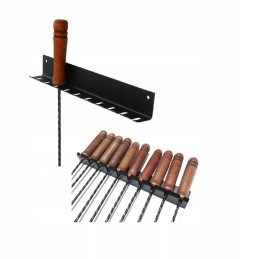 Laužo lazdos, dešrų šakutės, laužo lazdos, 120 cm, 10 vnt., kabykla, PL