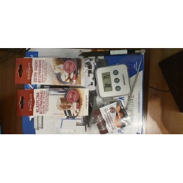 Maisto termometras su zondu - juoda spalva - 0°C +250°C