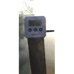 Maisto termometras su zondu - juoda spalva - 0°C +250°C