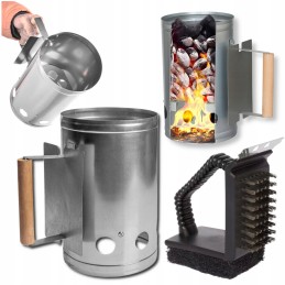 Kaminas anglies briketų grotelių uždegimui, ø 16 cm