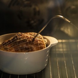 Maisto termometras su zondu - juoda spalva - 0°C +250°C