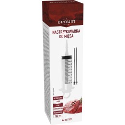 Mėsos purkštukas, 2 plieninės adatos, 100 ml