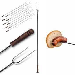 Šakės laužui, kietos laužo lazdos, 10 vnt.