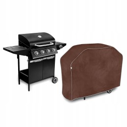 Vandeniui atsparus trapecijos formos grilio dangtis, vidutinio dydžio