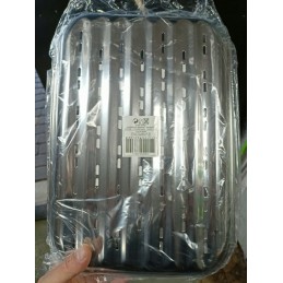 Plieninis grilio padėklas, daugkartinio naudojimo grotelės, 2 vnt