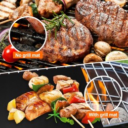 8x grilio kilimėlis anglies dujiniam griliui, universalus 40x33