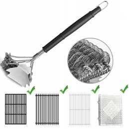 Lehmann 3in1 orkaitės grotelių grandiklio šepetys