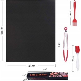 Grilio kilimėlių ir įrankių rinkinys