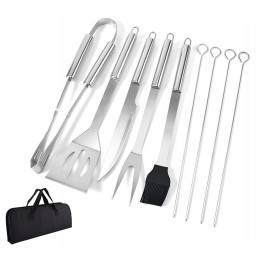 Kepsninės rinkinys, kepsninės stalo įrankiai, 10 vnt