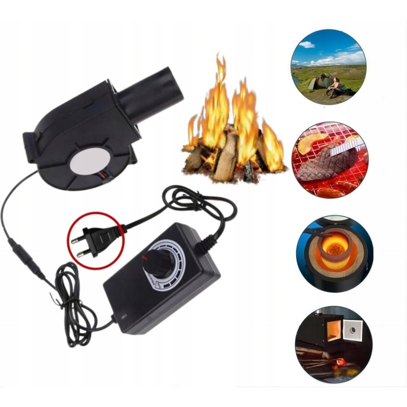 Turistinis pūstuvas BBQ krosnelės uždegimui