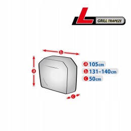 Neperšlampamas trapecijos formos grotelių dangtelis, skersmuo l