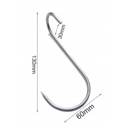 413 b susukti rūkymo kabliukai šaltiems mėsos gaminiams, skersmuo 4