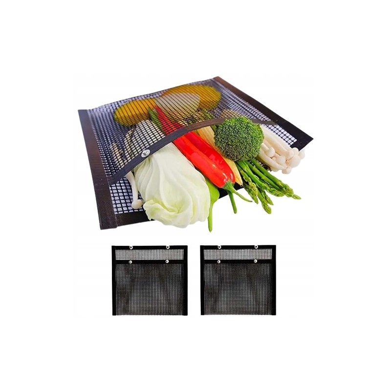 Tefloninis grilio maišelis, karščiui atsparus tinklelis, 2 vnt