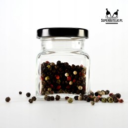 Kvadratinis stiklinis indas 120 ml