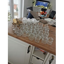 Kvadratinis stiklinis indas 120 ml