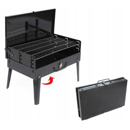 Sulankstomas anglinis sodo turistinis grilis + mentelė ir šakutė