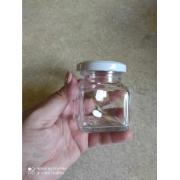 Kvadratinis stiklinis indas 120 ml