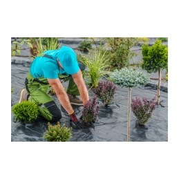 Nuo piktžolių agrowoven audinio nuo piktžolių UV storio juodos spalvos 3,2x5m