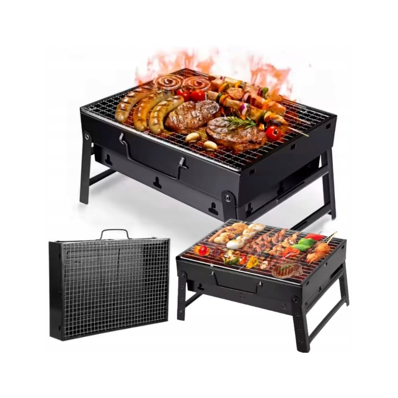 Anglies grilis kempingas nešiojamas sulankstomas stovyklavimo lagaminas