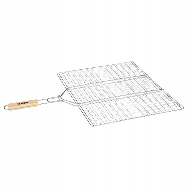 Didelė kortelė daržovėms kepti ant grotelių su rankena, 50x40