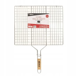 Didelė kortelė daržovėms kepti ant grotelių su rankena, 50x40