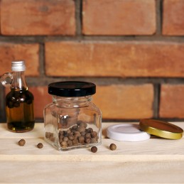 Kvadratinis stiklinis indas 120 ml