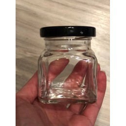 Kvadratinis stiklinis indas 120 ml