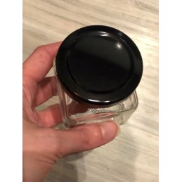 Kvadratinis stiklinis indas 120 ml