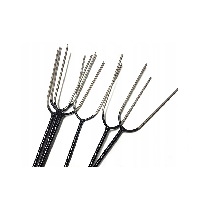 Nerūdijančio plieno ugnies lazdos galais 150 cm, 10 vnt