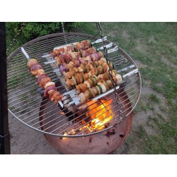 Nerūdijančio plieno grilio padėklas, grotelės daržovėms ir žuviai, daugkartinio naudojimo padėklas