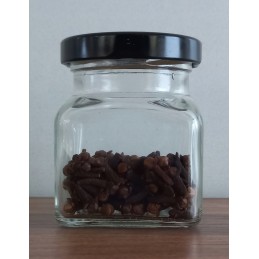 Kvadratinis stiklinis indas 120 ml