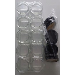 Kvadratinis stiklinis indas 120 ml