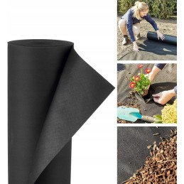 Agrotekstilė nuo piktžolių, juoda, svoris 50g/m2