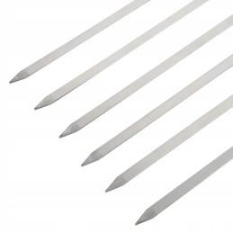 6 x laužo lazdos, nerūdijančio plieno lazdos, 55 cm