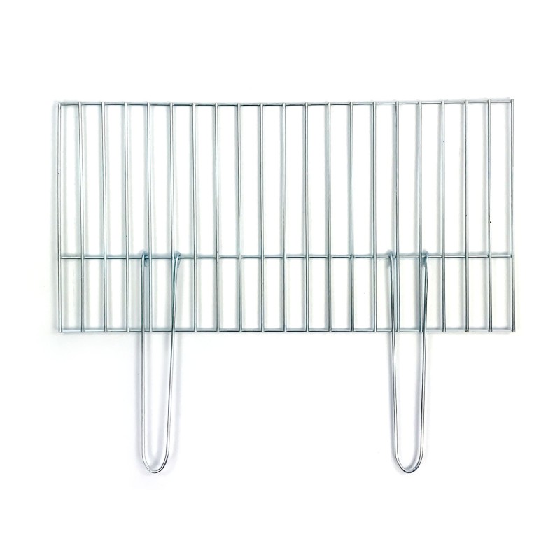 Chromuotos grilio konstrukcijos grotelės 60x30 - sulankstomos rankenos