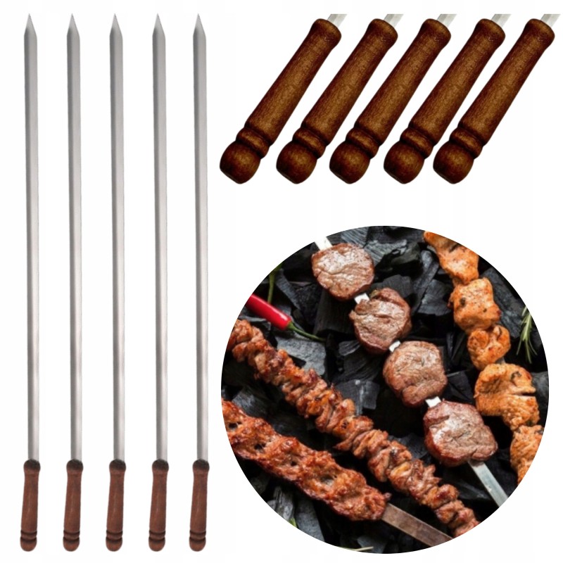 Šampūno iešmeliai, nerūdijančio plieno grilio iešmeliai, 45 cm. x5